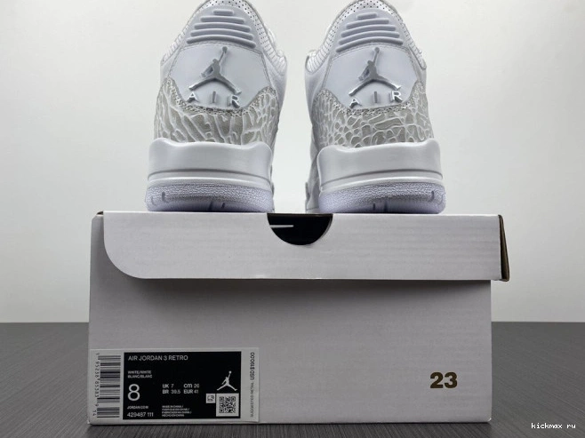 Rep MAX White' Air 'Triple 429487-111 3 Jordan PS Retro 0725